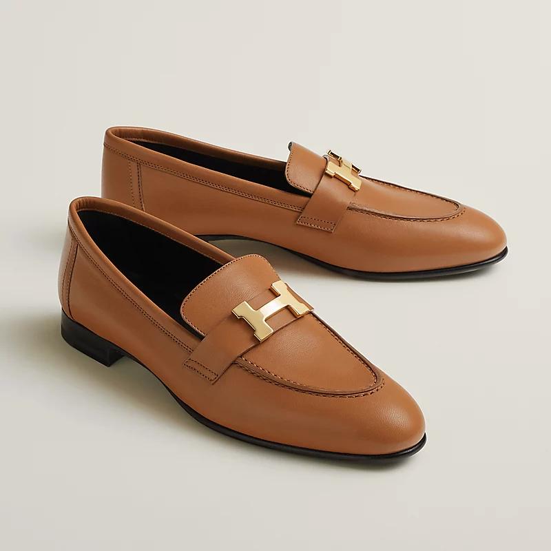 Giày Hermes Paris Loafer Nữ Nâu